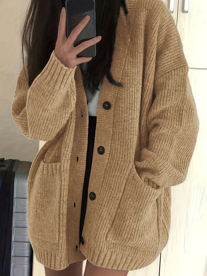 Maisie | Ontspannen Knop-Front Cardigan