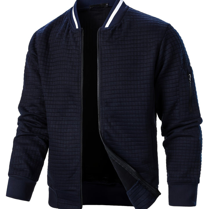 Raymond | Textured Zip-Up Bomberjack