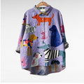 Deanna | Casual Lange Mouwen Gedrukte Blouse