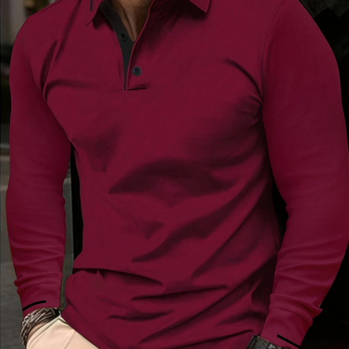 Dalton | Verfijnde Lange Mouwen Polo Shirt