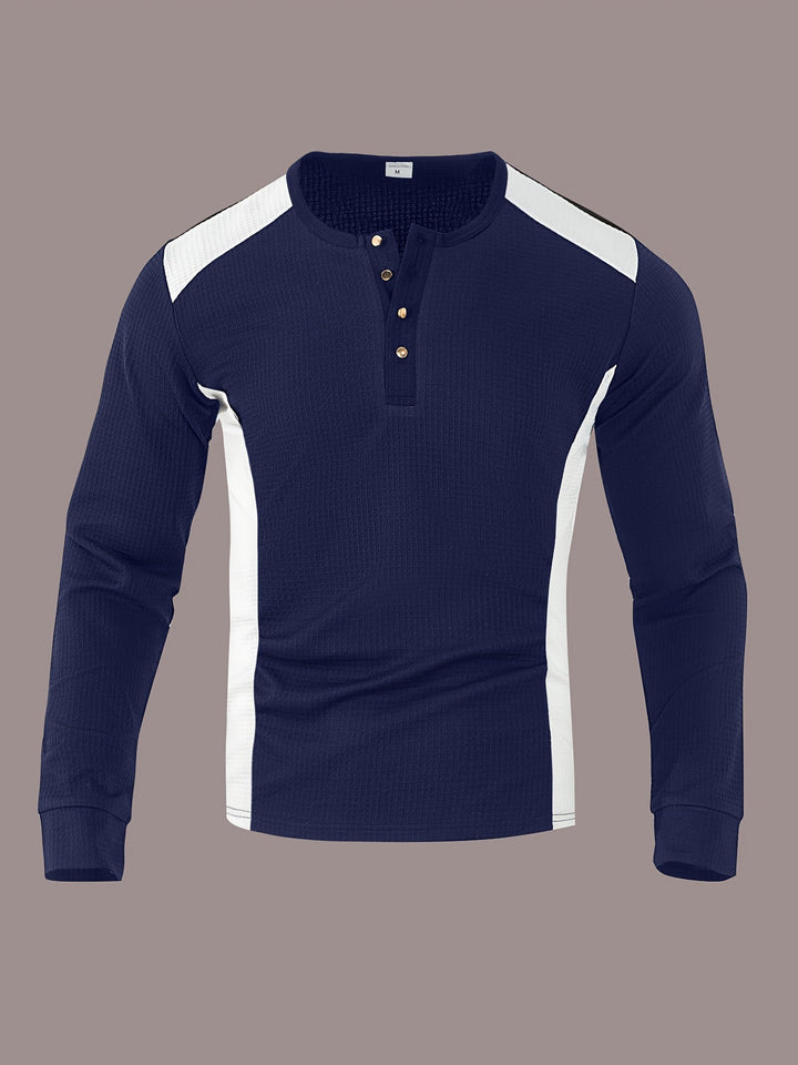 Curtis | Getextureerde Lange Mouwen Henley