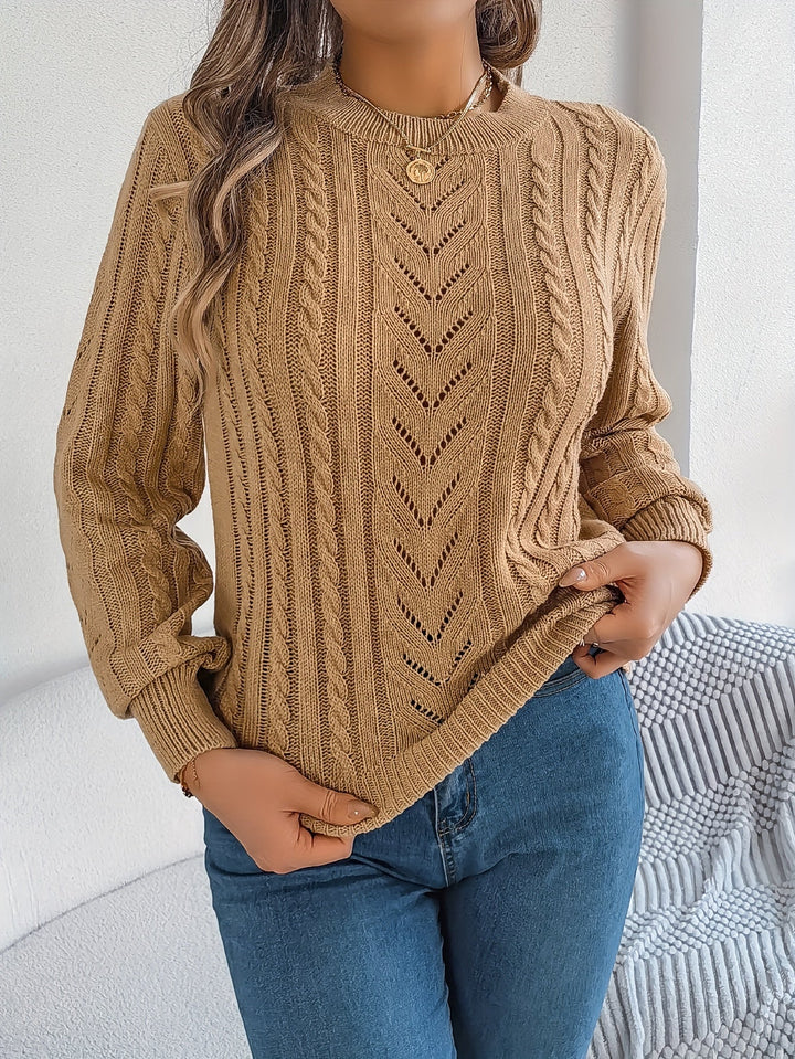 Blythe | Kabelgebreide Textuurtrui