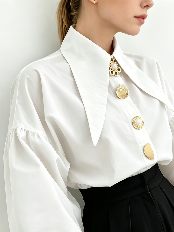 Lucille | Statement Kraag Blouse
