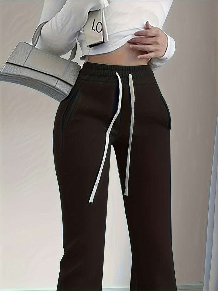 Gemma | Hoge Taille Flared Lounge Broek