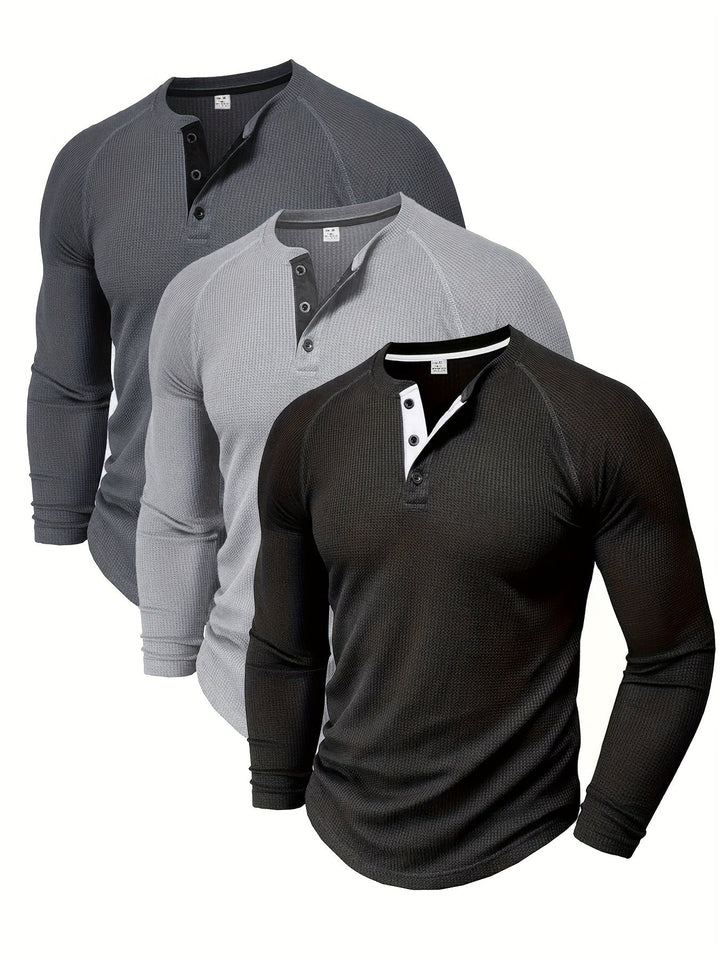 Graham | Klassieke Button Henley Shirt