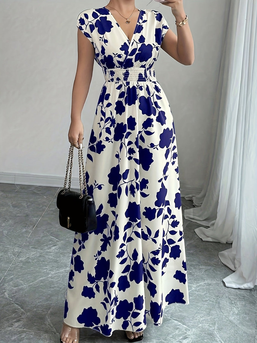 Delilah | Vloeiende Bloemen Maxi Jurk