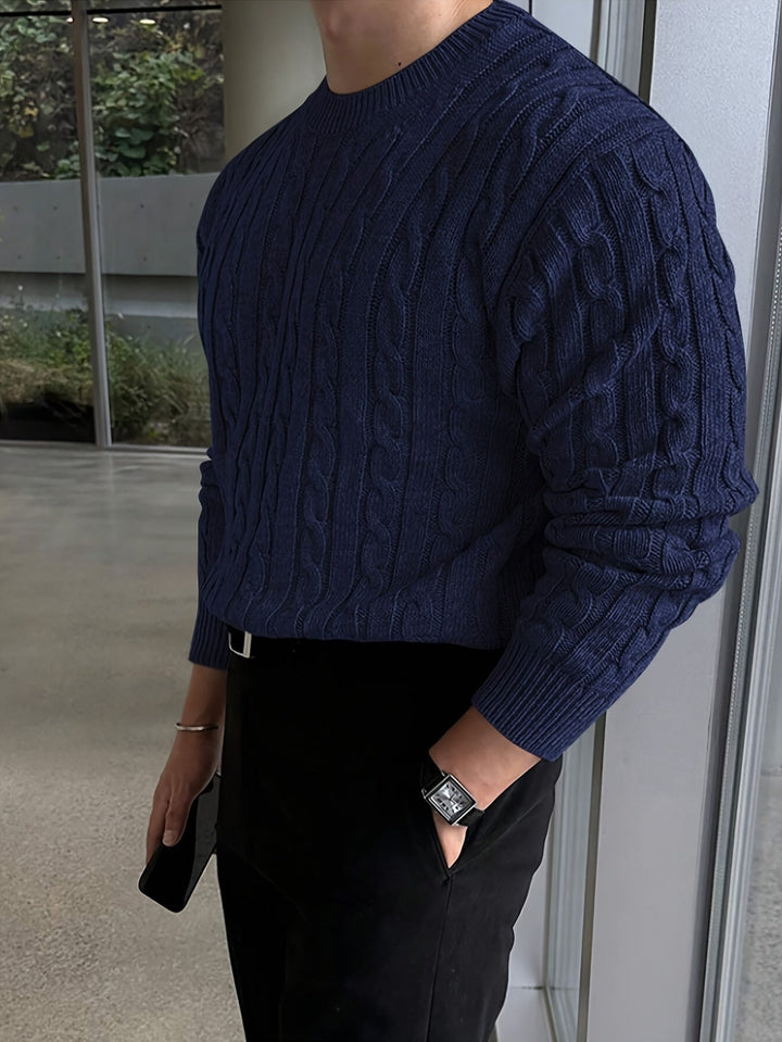 Preston | Gedraaide Kabel Pullover Sweater