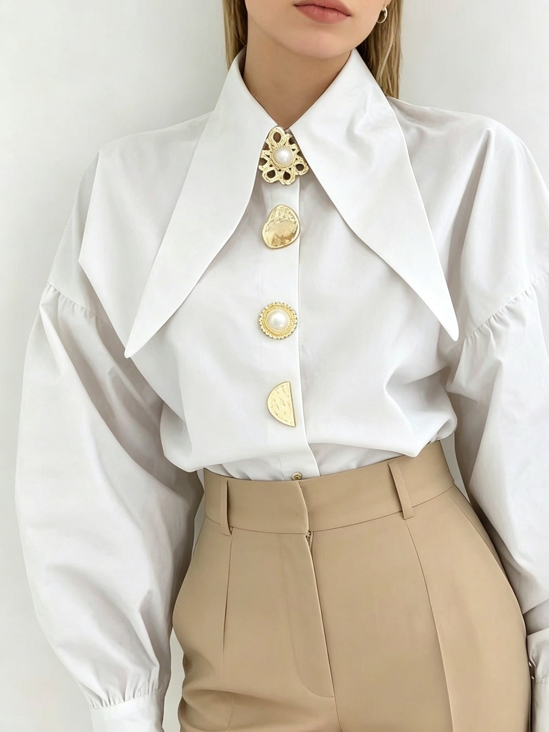 Lucille | Statement Kraag Blouse
