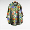 Deanna | Casual Lange Mouwen Gedrukte Blouse