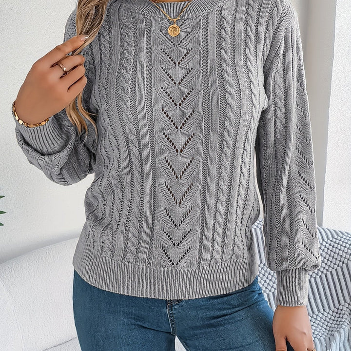 Blythe | Kabelgebreide Textuurtrui