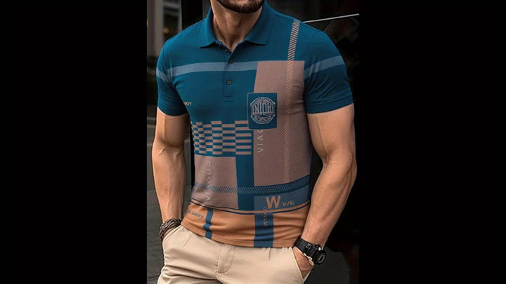 Nathaniel | Verfijnde Kleurblok Polo Shirt
