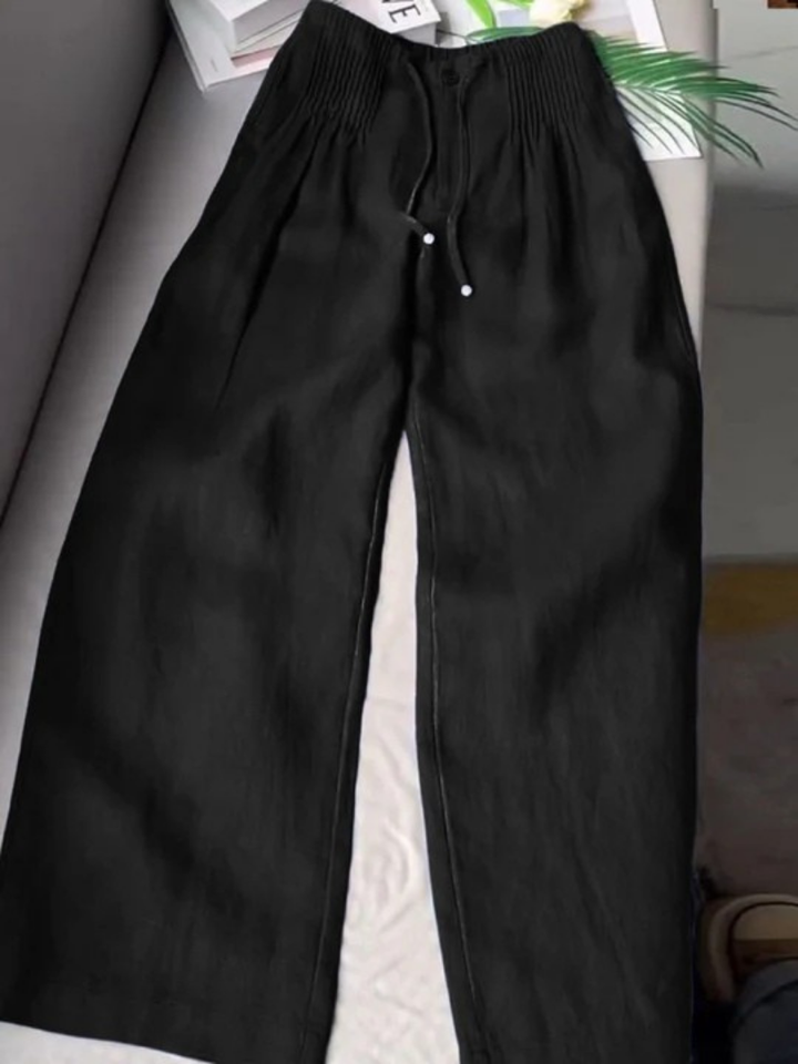 Camilla | Elegante Wijde Pantalon van Kant