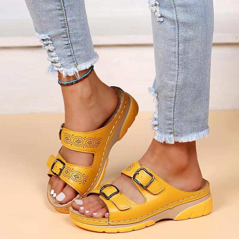 Genevieve | Gevoerde Comfort Sandalen