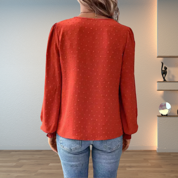 Marlene | Elegante Blouse met Kantafwerking