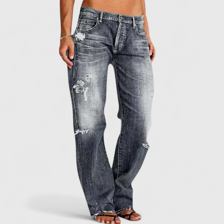 Delaney | Robuuste Wijde Jeans