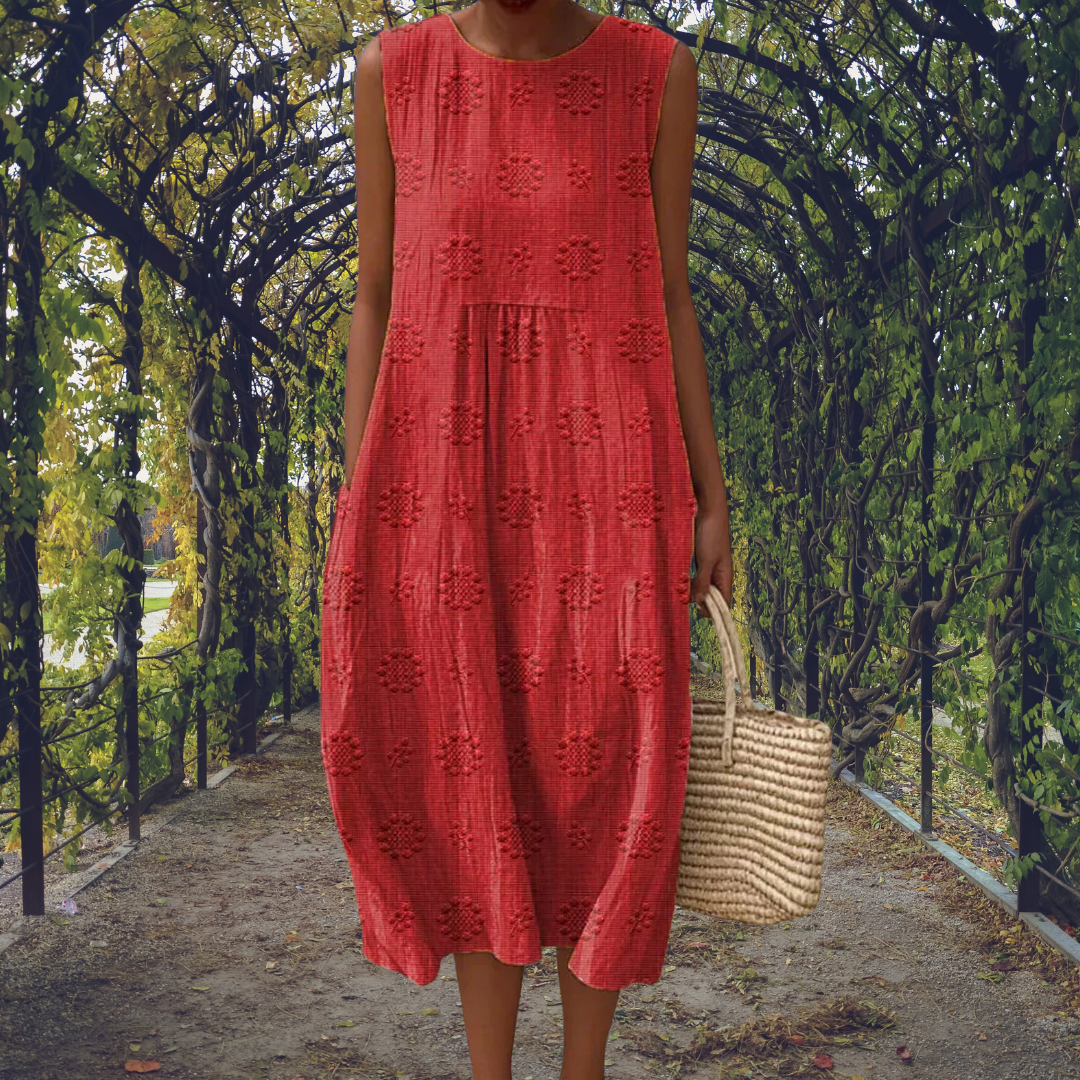 Ruby | Elegante Mouwloze Pocket Jurk