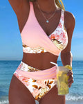 Vivienne | Bloemige Contrast Cut-Out Bikini