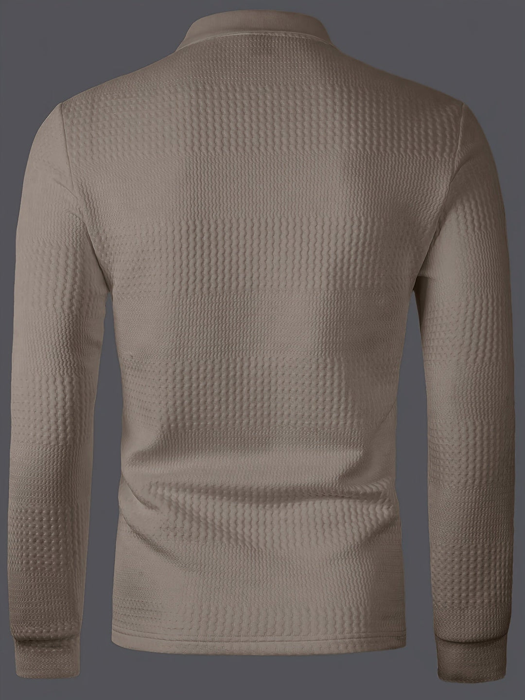 Fletcher | Textured Longsleeve Polo Shirt