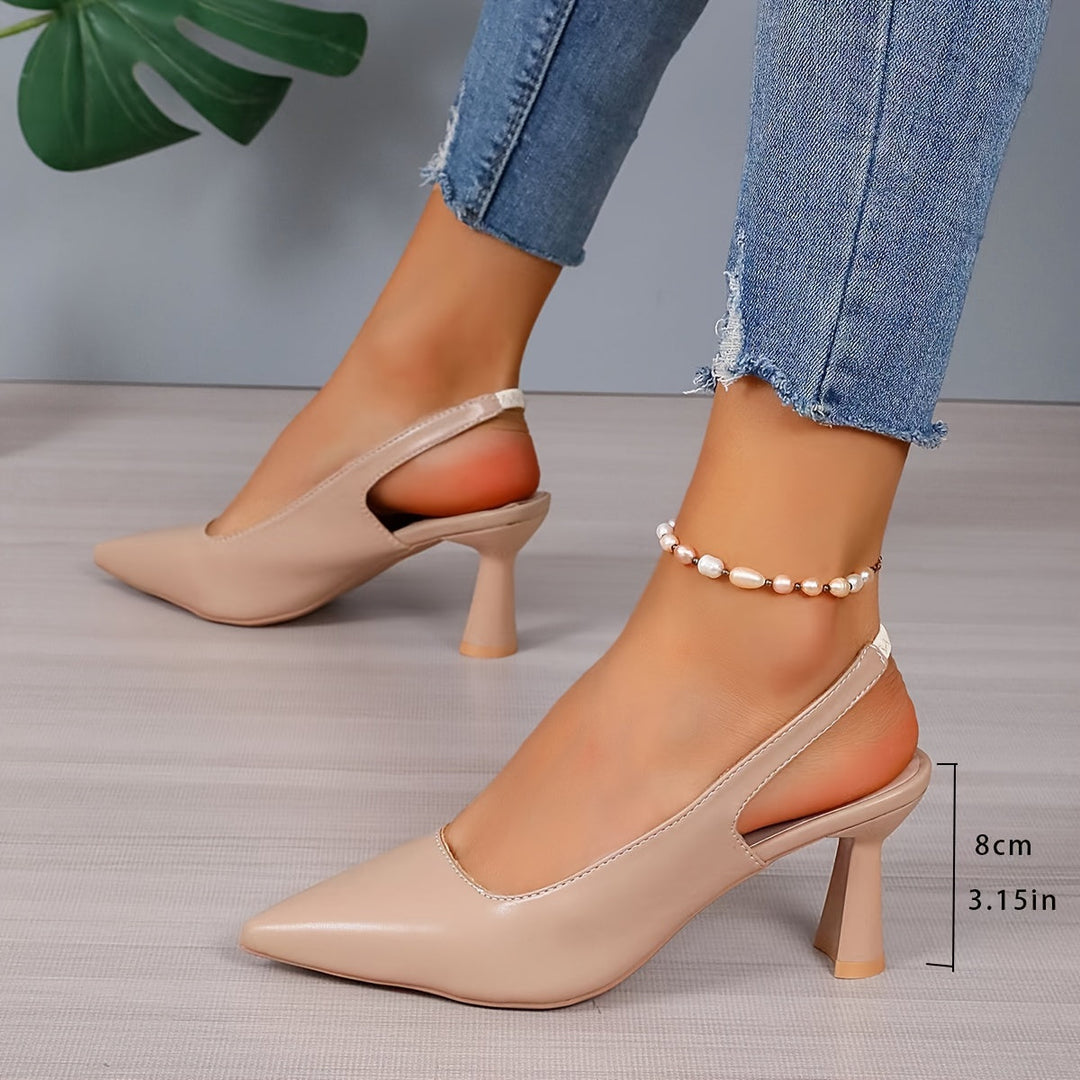 Sophia | Elegante Slingback Puntige Hakken