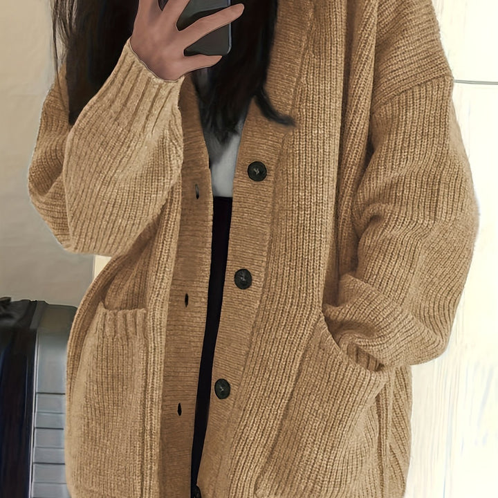 Maisie | Ontspannen Knop-Front Cardigan