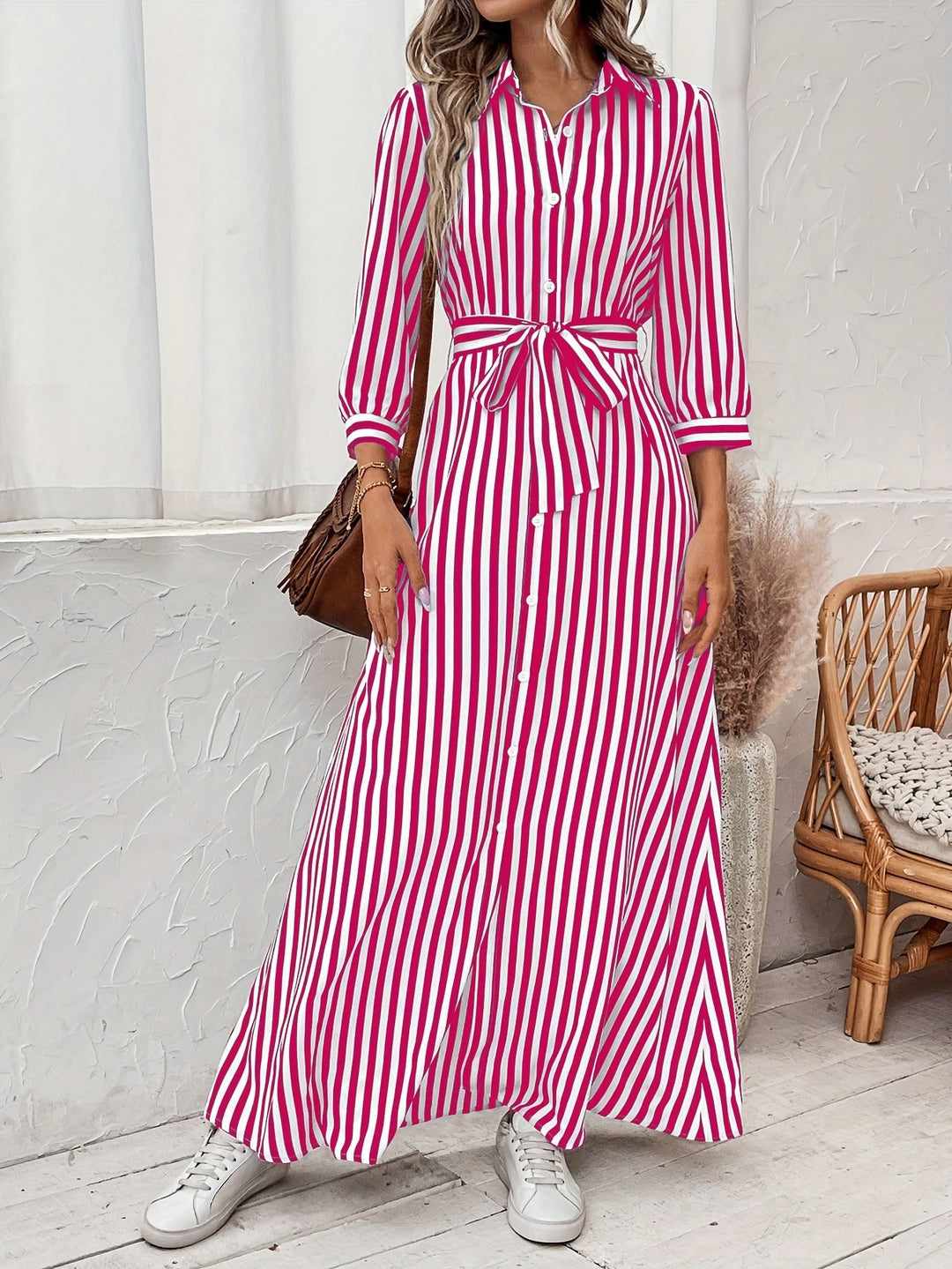 Meredith | Geknoopte Maxi Jurk