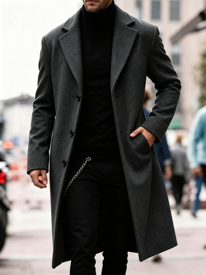 Chandler | Verfijnde Lange Trenchcoat