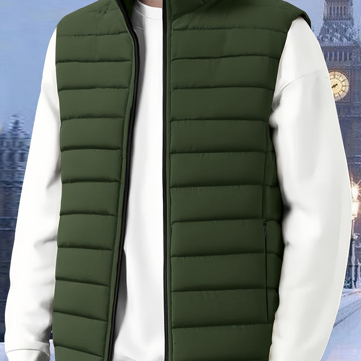 Donovan | Gequilted Staande Kraag Vest