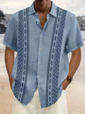 Zandro | Vintage Geometrisch Patroon Overhemden