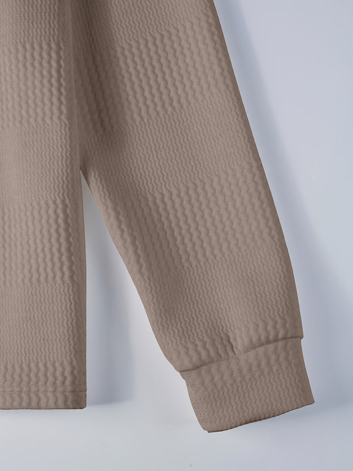 Fletcher | Textured Longsleeve Polo Shirt