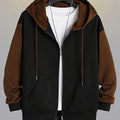 Cedric | Kleurblok Zip-Up Hoodie