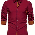 Anthony | Contrast Trim Button-Up Shirt