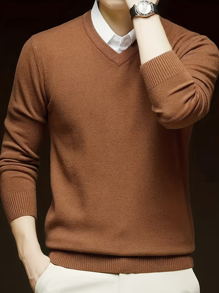 Emory | Klassieke V-hals Pullover