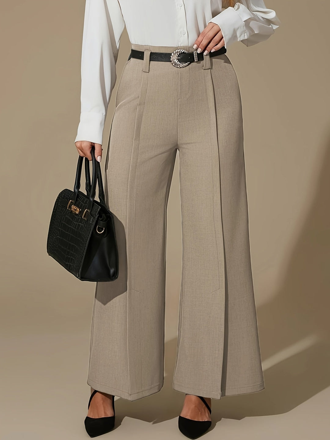 Lorraine | Wijde Pijpen Split Broek