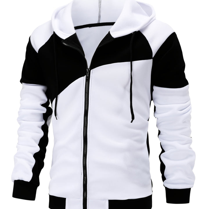 Bryce | Kleurblok Zip-Up Hoodie