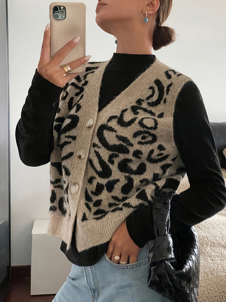 Thea | Patroon Geknoopte Vest