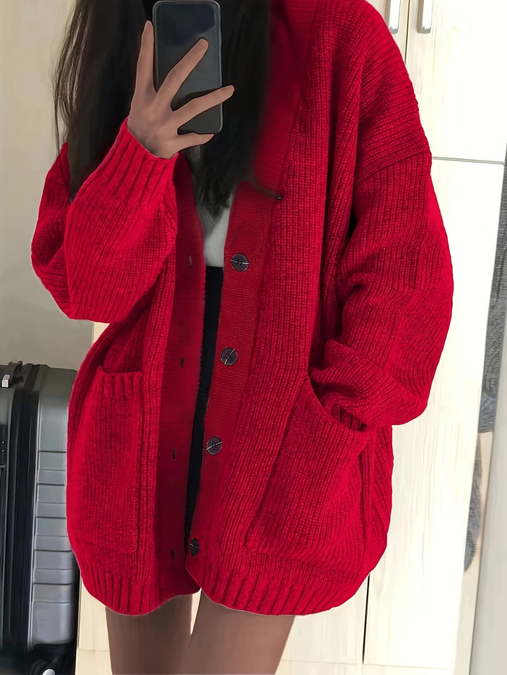 Maisie | Ontspannen Knop-Front Cardigan