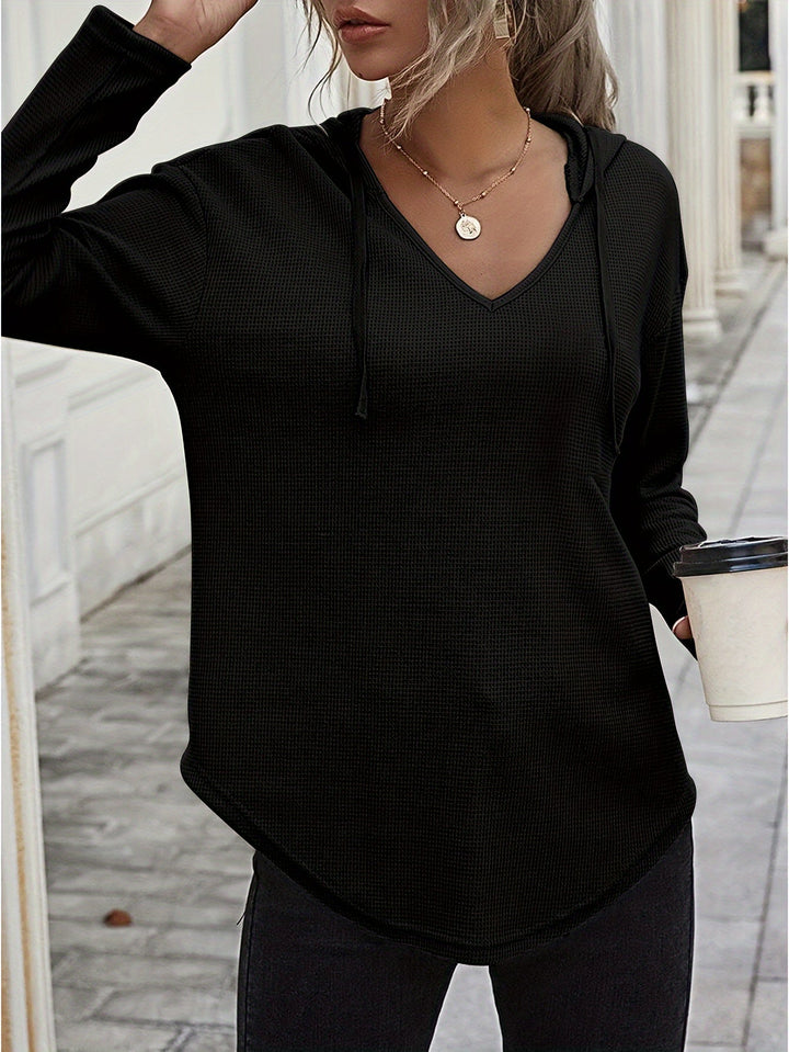 Kendra | Ontspannen V-Hals Hoodie