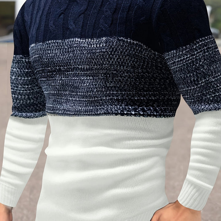 Graham | Kleur-Block Crew Neck Trui