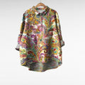 Felicia | Retro Kraag Langemouw Blouse