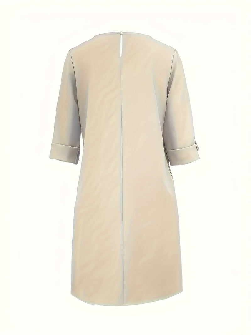Emily | Comfortabele Ronde Hals Jurk