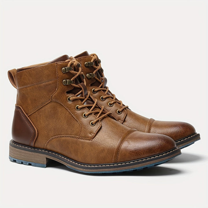 Rupert | Verfijnde Cap-Toe Enkellaarzen