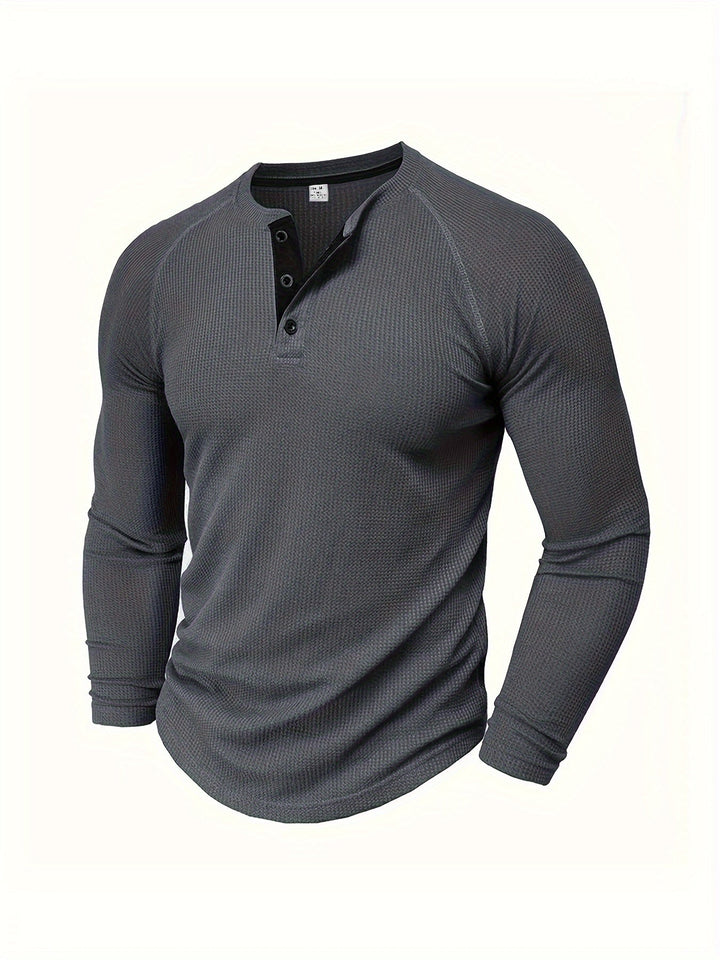 Graham | Klassieke Button Henley Shirt