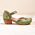 Felicity | Comfortabele Lage Hak T-Strap Sandalen