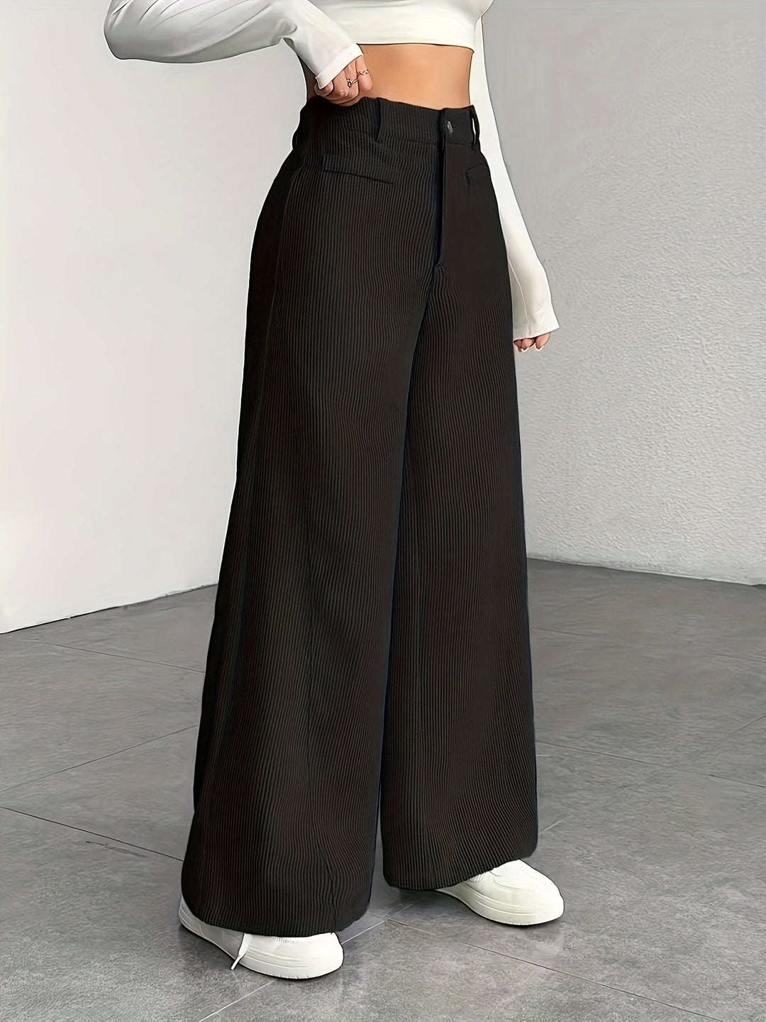 Kimberly | Hoge Taille Wijde Pantalon