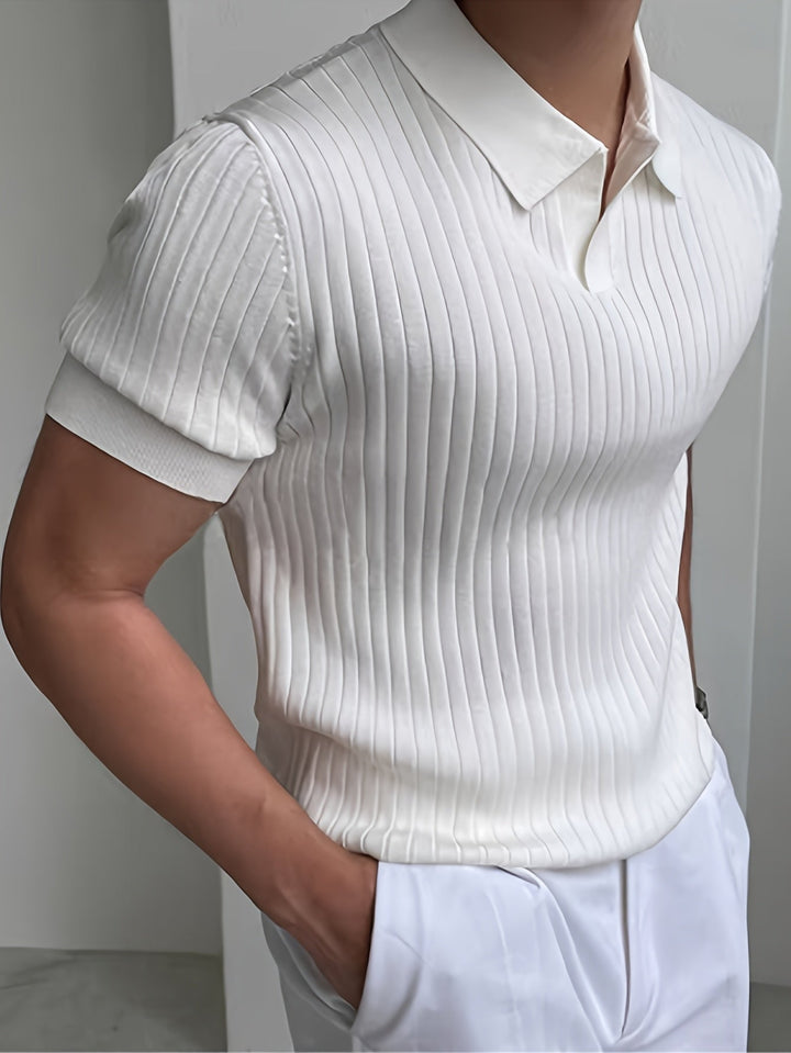Cameron | Verfijnde Textuur Polo Shirt