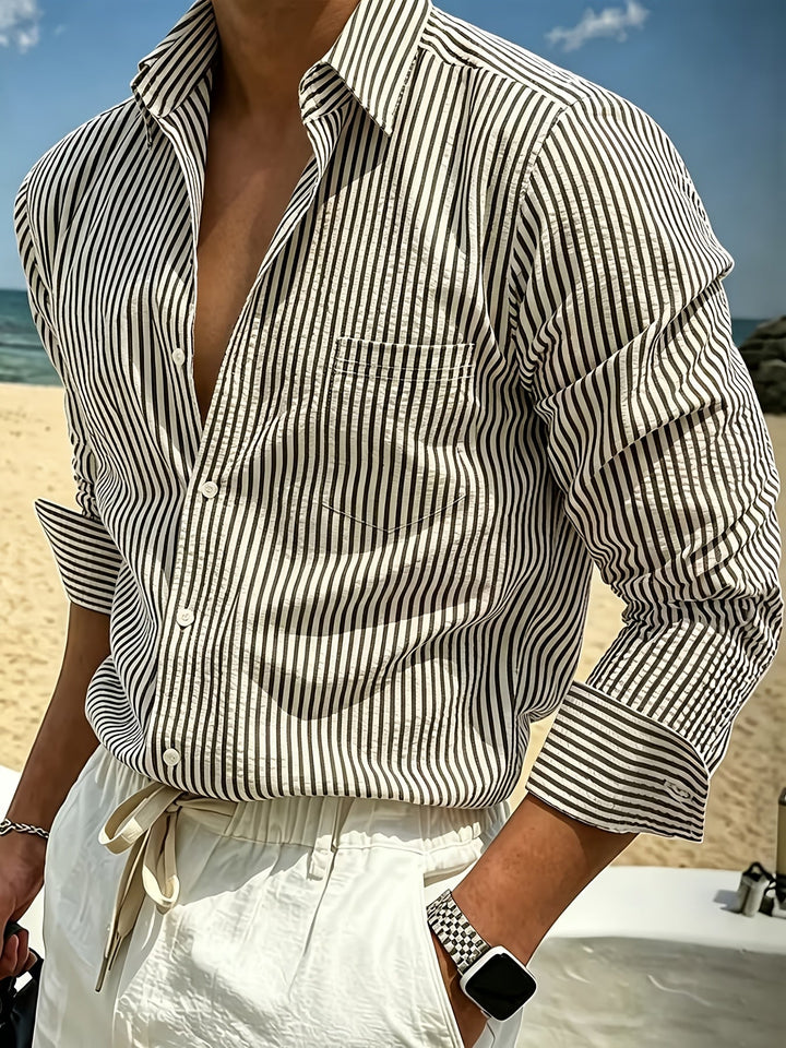 Bennett | Gestreepte Lange Mouwen Shirt