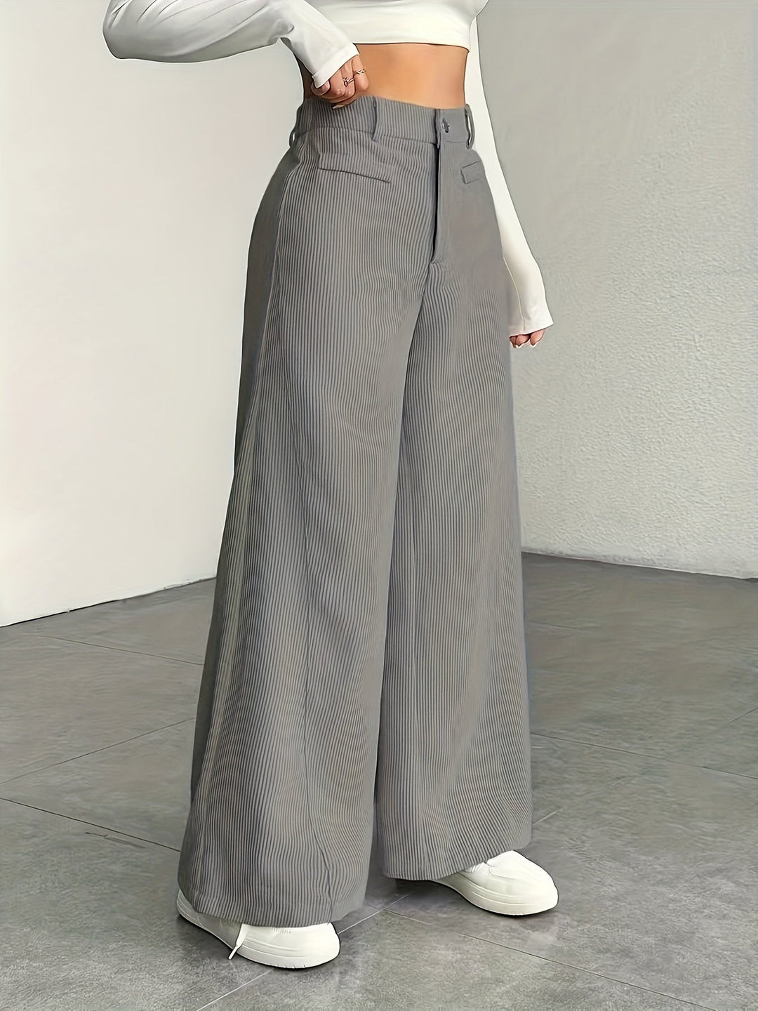 Kimberly | Hoge Taille Wijde Pantalon