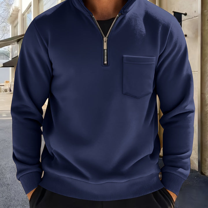 Emmett | Verfijnde Half-Zip Pullover