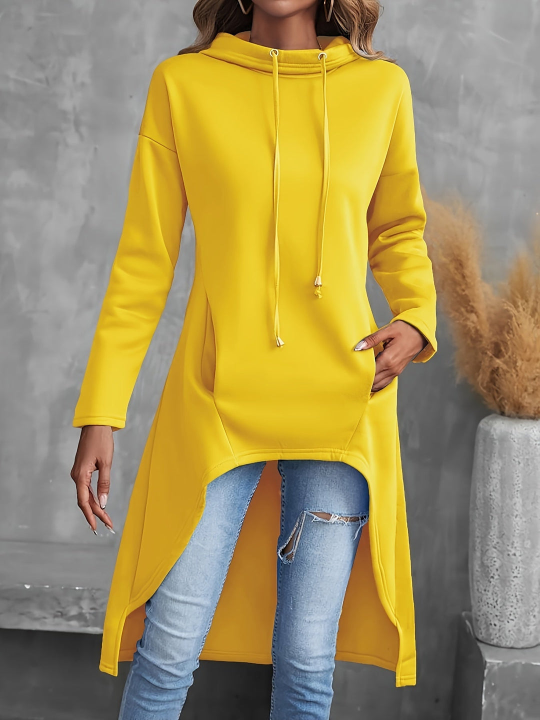 Tabitha | High-Low Trekkoord Hoodie