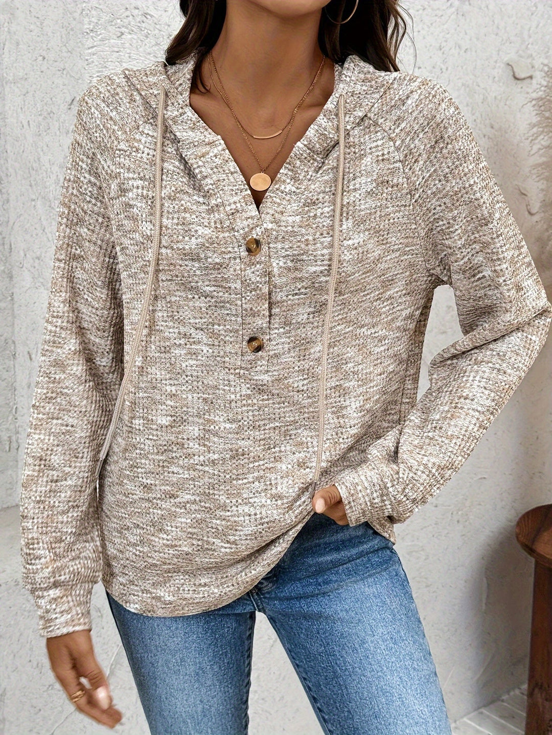 Verity | Knop-Up Hoodie Sweatshirt